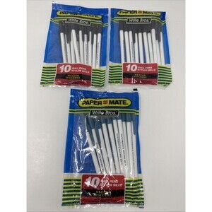 3x Vintage 1992 Paper Mate Write Bros 10Pk Ink Ball Pens Medium Ballpoint NOS